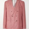 Double-Breasted Linen Suit Jacket Double-Breasted Linen Suit Jacket
