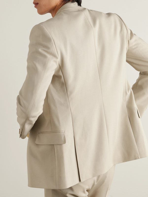 Phillip Double-Breasted Wool and Mohair-Blend Suit Jacket - BK Phillip Double-Breasted Wool and Mohair-Blend Suit Jacket - BK