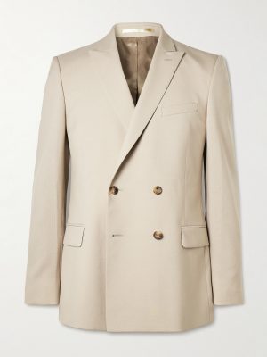 Phillip Double-Breasted Wool and Mohair-Blend Suit Jacket Phillip Double-Breasted Wool and Mohair-Blend Suit Jacket