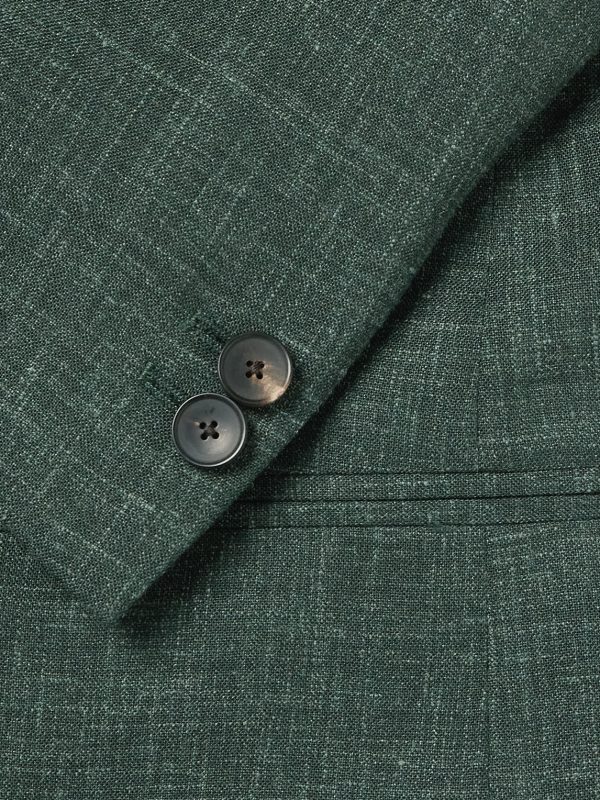 Virgin Wool, Silk and Linen-Blend Suit Jacket - CU Virgin Wool, Silk and Linen-Blend Suit Jacket - CU
