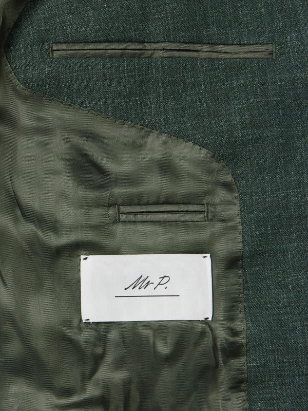 Virgin Wool, Silk and Linen-Blend Suit Jacket - E2 Virgin Wool, Silk and Linen-Blend Suit Jacket - E2