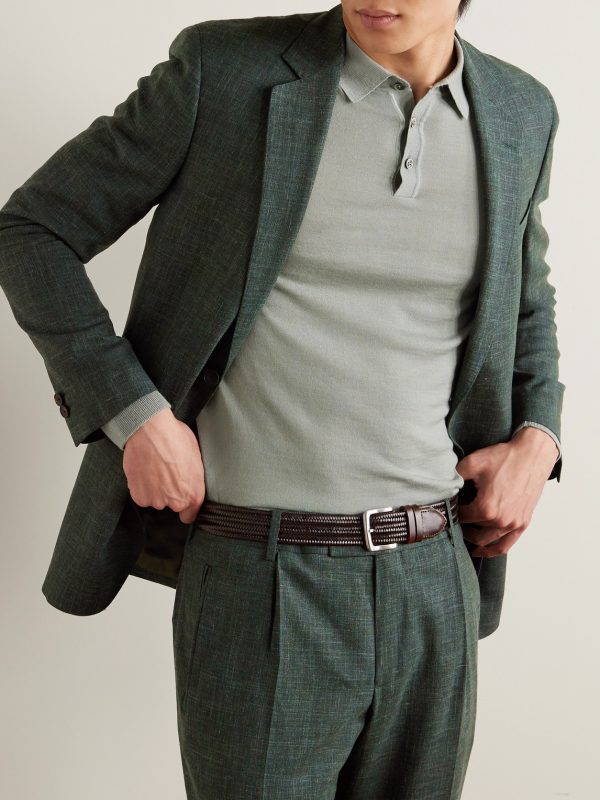 Virgin Wool, Silk and Linen-Blend Suit Jacket - FR Virgin Wool, Silk and Linen-Blend Suit Jacket - FR