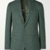 Virgin Wool, Silk and Linen-Blend Suit Jacket Virgin Wool, Silk and Linen-Blend Suit Jacket