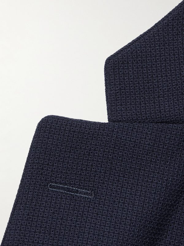 Virgin Wool-Hopsack Blazer - E1 Virgin Wool-Hopsack Blazer - E1