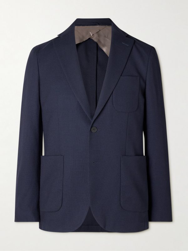 Virgin Wool-Hopsack Blazer Virgin Wool-Hopsack Blazer