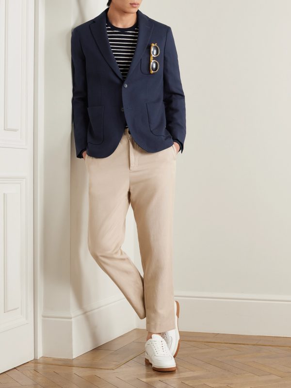 Virgin Wool-Hopsack Blazer - OU Virgin Wool-Hopsack Blazer - OU
