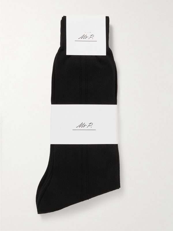 Ribbed Cotton Socks - E1 Ribbed Cotton Socks - E1