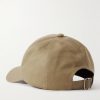 Logo-Embroidered Cotton and Linen-Blend Gabardine Baseball Cap - BK Logo-Embroidered Cotton and Linen-Blend Gabardine Baseball Cap - BK