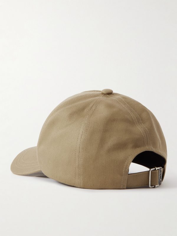 Logo-Embroidered Cotton and Linen-Blend Gabardine Baseball Cap - BK Logo-Embroidered Cotton and Linen-Blend Gabardine Baseball Cap - BK