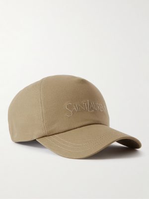 Logo-Embroidered Cotton and Linen-Blend Gabardine Baseball Cap Logo-Embroidered Cotton and Linen-Blend Gabardine Baseball Cap
