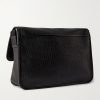 Niki Textured-Leather Messenger Bag - BK Niki Textured-Leather Messenger Bag - BK