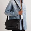 Niki Textured-Leather Messenger Bag - OU Niki Textured-Leather Messenger Bag - OU