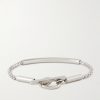 Logo-Engraved Silver-Tone Chain Bracelet - BK Logo-Engraved Silver-Tone Chain Bracelet - BK