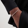 Logo-Engraved Silver-Tone Chain Bracelet - FR Logo-Engraved Silver-Tone Chain Bracelet - FR