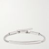 Logo-Engraved Silver-Tone Chain Bracelet Logo-Engraved Silver-Tone Chain Bracelet