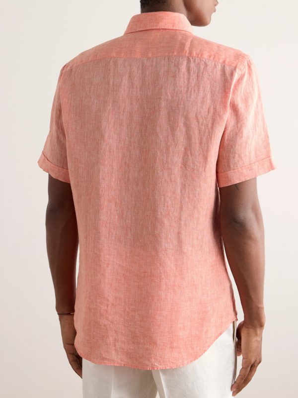 Glanshirt Slim-Fit Linen Shirt - BK Glanshirt Slim-Fit Linen Shirt - BK