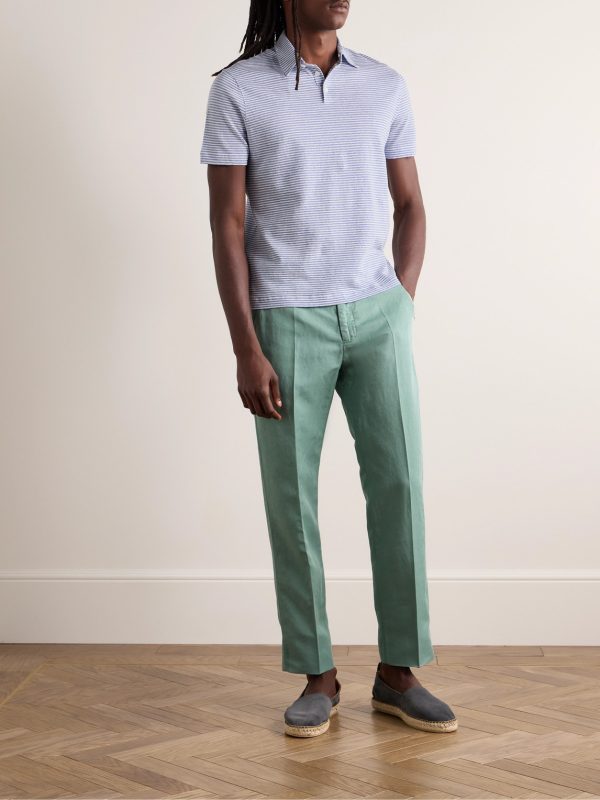 Venezia 1951 Slim-Fit Straight-Leg Chinolino Trousers - OU