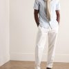 Glanshirt Camp-Collar Striped Cotton Oxford Shirt - OU Glanshirt Camp-Collar Striped Cotton Oxford Shirt - OU