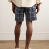 Venezia 1951 Straight-Leg Checked Cotton-Blend Seersucker Shorts - BK Venezia 1951 Straight-Leg Checked Cotton-Blend Seersucker Shorts - BK