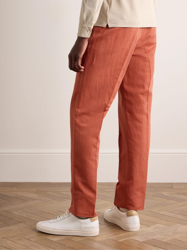 Venezia 1951 Slim-Fit Straight-Leg Chinolino Trousers - BK Venezia 1951 Slim-Fit Straight-Leg Chinolino Trousers - BK