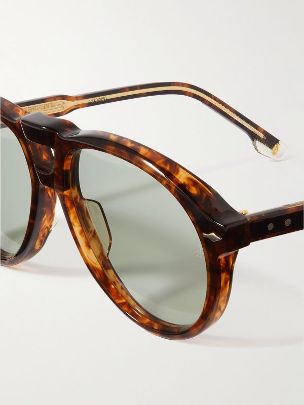 Valkyrie Aviator-Style Tortoiseshell Acetate Sunglasses - CU