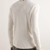 Slim-Fit Waffle-Knit Cotton Henley T-Shirt - BK Slim-Fit Waffle-Knit Cotton Henley T-Shirt - BK