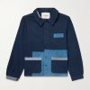 French Logo-Embroidered Patchwork Organic Cotton-Canvas Jacket French Logo-Embroidered Patchwork Organic Cotton-Canvas Jacket