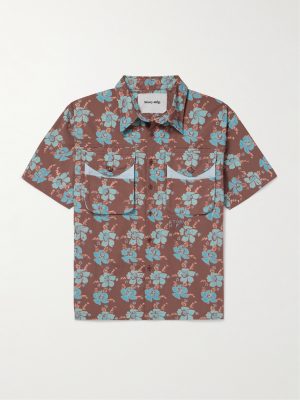 Coch Floral-Print Organic Cotton Shirt Coch Floral-Print Organic Cotton Shirt