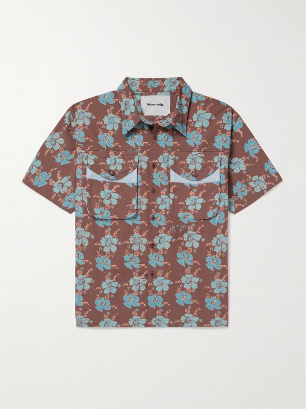 Coch Floral-Print Organic Cotton Shirt Coch Floral-Print Organic Cotton Shirt