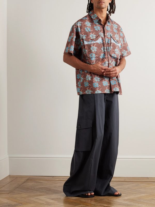 Coch Floral-Print Organic Cotton Shirt - OU Coch Floral-Print Organic Cotton Shirt - OU