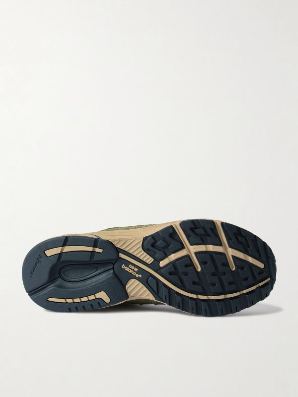 993 Leather-Trimmed Mesh and Suede Sneakers - E1
