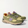 993 Leather-Trimmed Mesh and Suede Sneakers - FR
