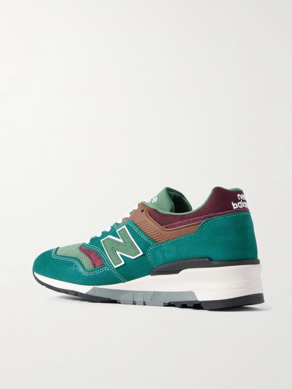MiUS 997 Rubber-Trimmed Suede and Mesh Sneakers - BK MiUS 997 Rubber-Trimmed Suede and Mesh Sneakers - BK