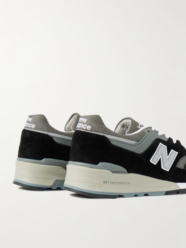 MiUS 997 Suede, Mesh and Leather Sneakers - BK MiUS 997 Suede, Mesh and Leather Sneakers - BK