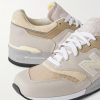 MiUS 997 Rubber-Trimmed Suede and Mesh Sneakers - CU