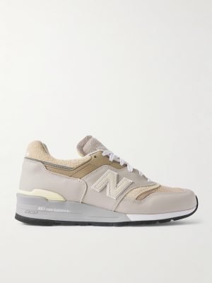 MiUS 997 Rubber-Trimmed Suede and Mesh Sneakers MiUS 997 Rubber-Trimmed Suede and Mesh Sneakers