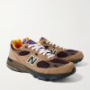 993 Leather-Trimmed Mesh and Suede Sneakers - FR
