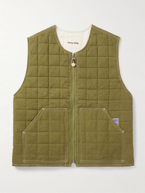 Saturn Patchwork Organic Cotton Gilet Saturn Patchwork Organic Cotton Gilet