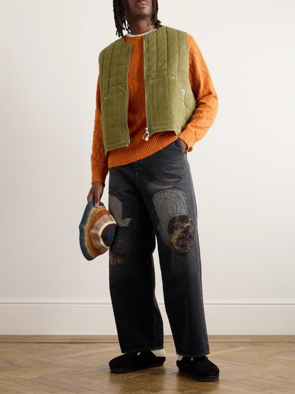 Saturn Patchwork Organic Cotton Gilet - OU Saturn Patchwork Organic Cotton Gilet - OU