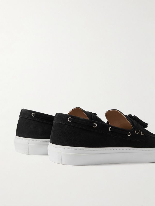 Monta Tasselled Suede Boat Shoes - BK