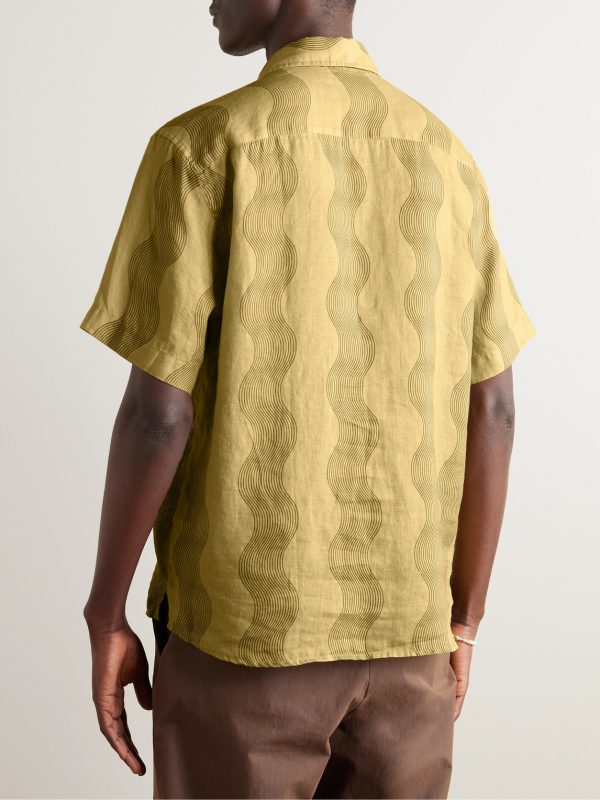 Castro Striped Linen Shirt - BK Castro Striped Linen Shirt - BK