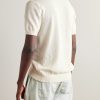 Clemente Striped Pointelle-Knit Cotton Polo Shirt - BK