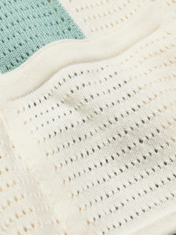 Clemente Striped Pointelle-Knit Cotton Polo Shirt - CU