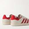 + Pharrell Williams Humanrace Samba Suede-Trimmed Leather Sneakers - BK + Pharrell Williams Humanrace Samba Suede-Trimmed Leather Sneakers - BK