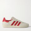 + Pharrell Williams Humanrace Samba Suede-Trimmed Leather Sneakers + Pharrell Williams Humanrace Samba Suede-Trimmed Leather Sneakers