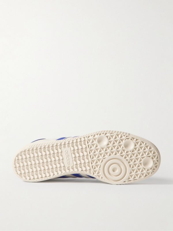 + Pharrell Williams Humanrace Samba Suede-Trimmed Leather Sneakers - E1 + Pharrell Williams Humanrace Samba Suede-Trimmed Leather Sneakers - E1