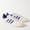 + Pharrell Williams Humanrace Samba Suede-Trimmed Leather Sneakers - FR + Pharrell Williams Humanrace Samba Suede-Trimmed Leather Sneakers - FR