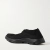 Marie-Jeanne Nubuck-Trimmed Mesh Sneakers - BK