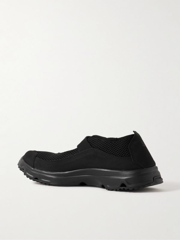 Marie-Jeanne Nubuck-Trimmed Mesh Sneakers - BK