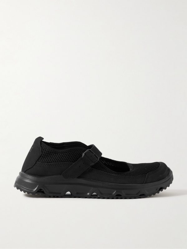 Marie-Jeanne Nubuck-Trimmed Mesh Sneakers